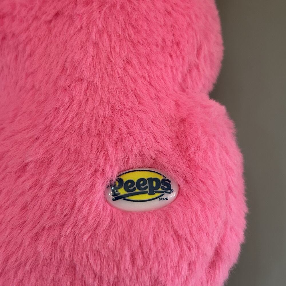Peeps Pink and Multicolor Fuzzy Bunny Rabbit 8 Inch Plush Dan Dee Lot of 2 - Picture 10 of 12